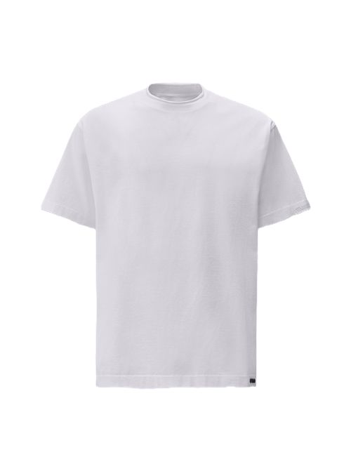 Massimo Osti T-Shirt in jersey di cotone mercerizzato tinta in capo Massimo Osti Studio | MTS109A110521G103 GAUZE WHITE